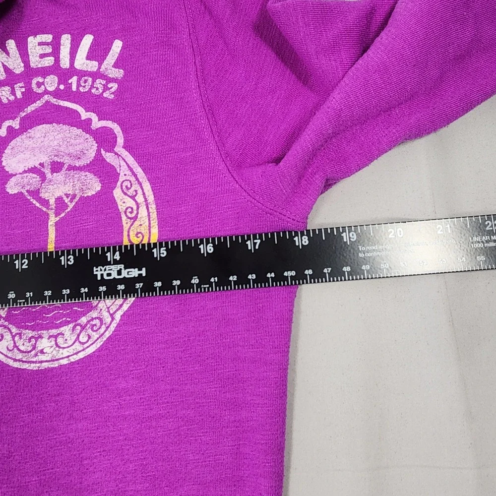 ONeill Surf Co 1952 Purple Graphic Full Zip Hoodie Womens Large RN85773 Y2K - Picture 8 of 8